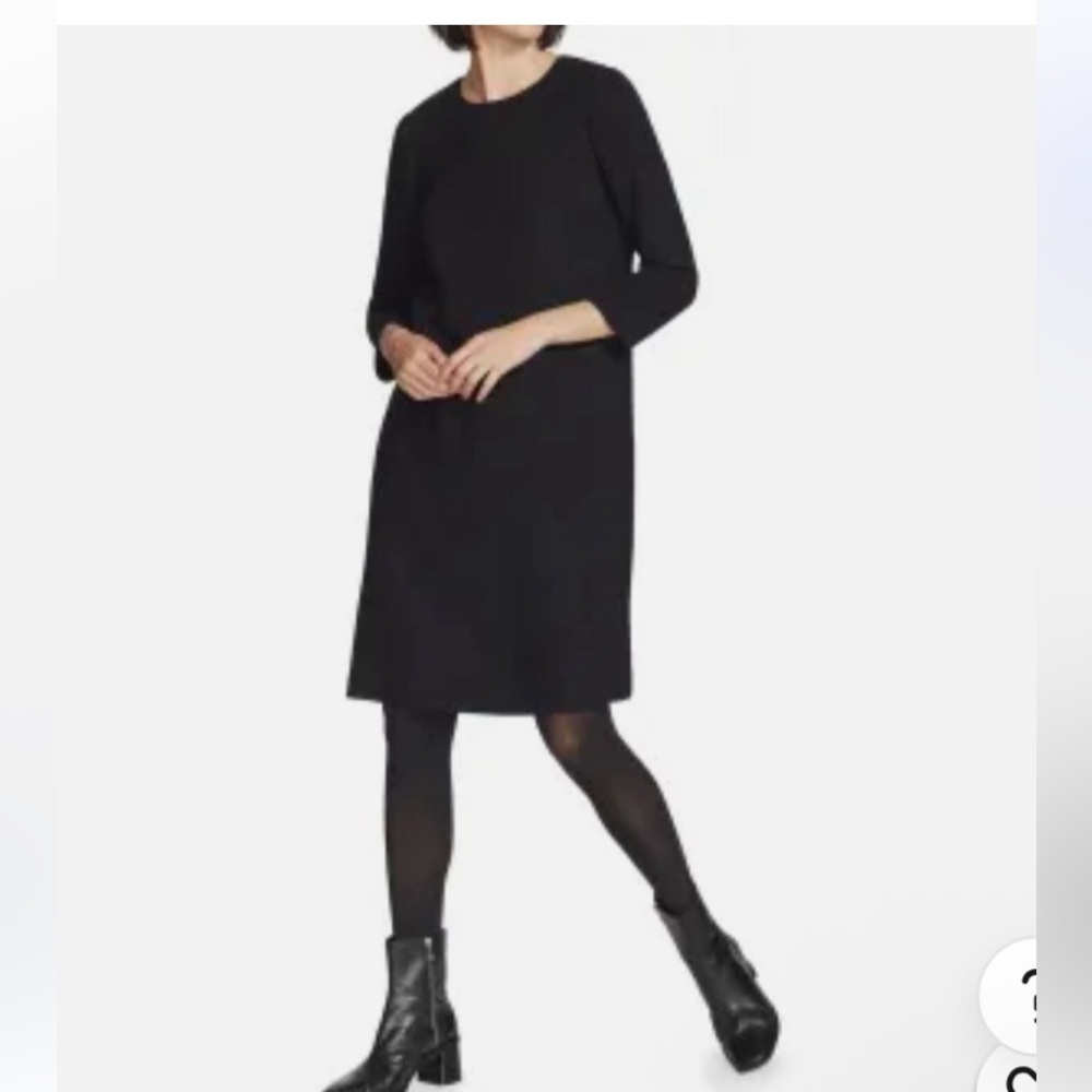 Lafayette 148 Black Shift Dress Size L